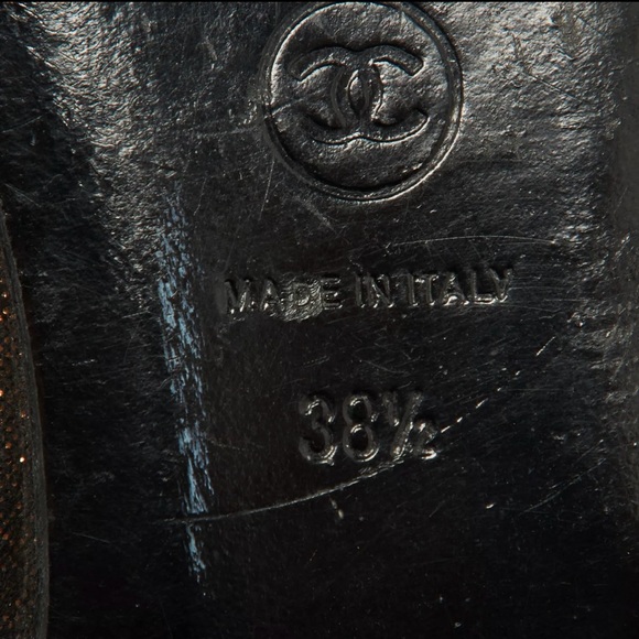 CHANEL Rare Bronze Metallic Flats with Beautiful Toe Feature!! 38.5 - Picture 9 of 9